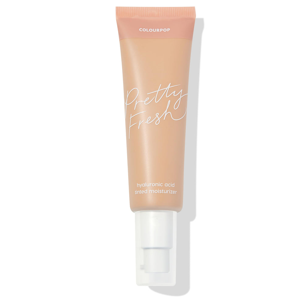 ColourPop Pretty Fresh hidratante tintado; empaque cercano, look natural.