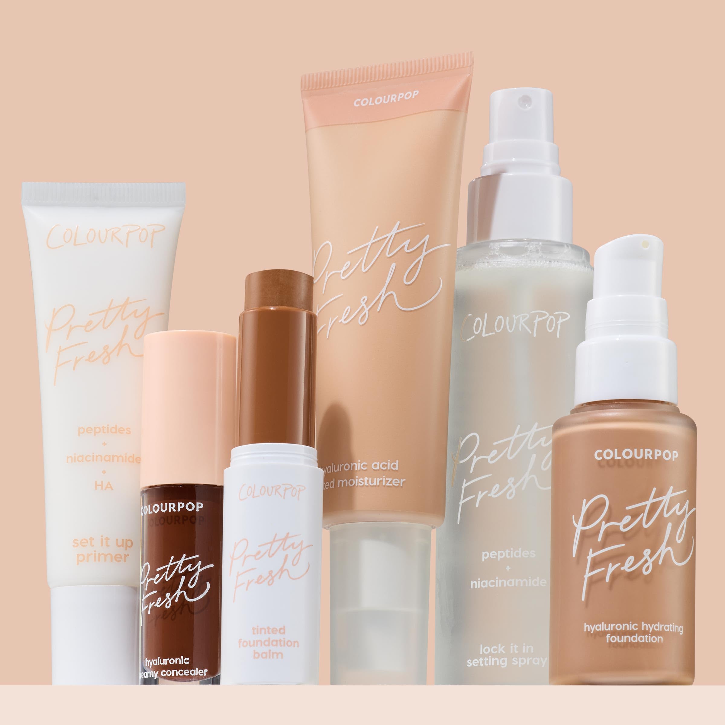 ColourPop Pretty Fresh finished face shows natural glow after application.