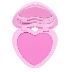 ColourPop Silky Powder Blush compact heart—on-the-go color for effortless application.