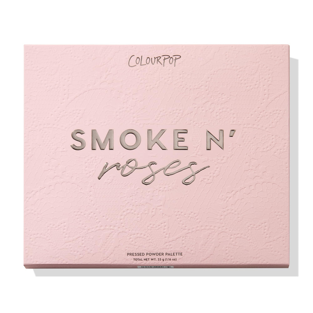 ColourPop Smoke N Roses brush application shows easy color payoff.