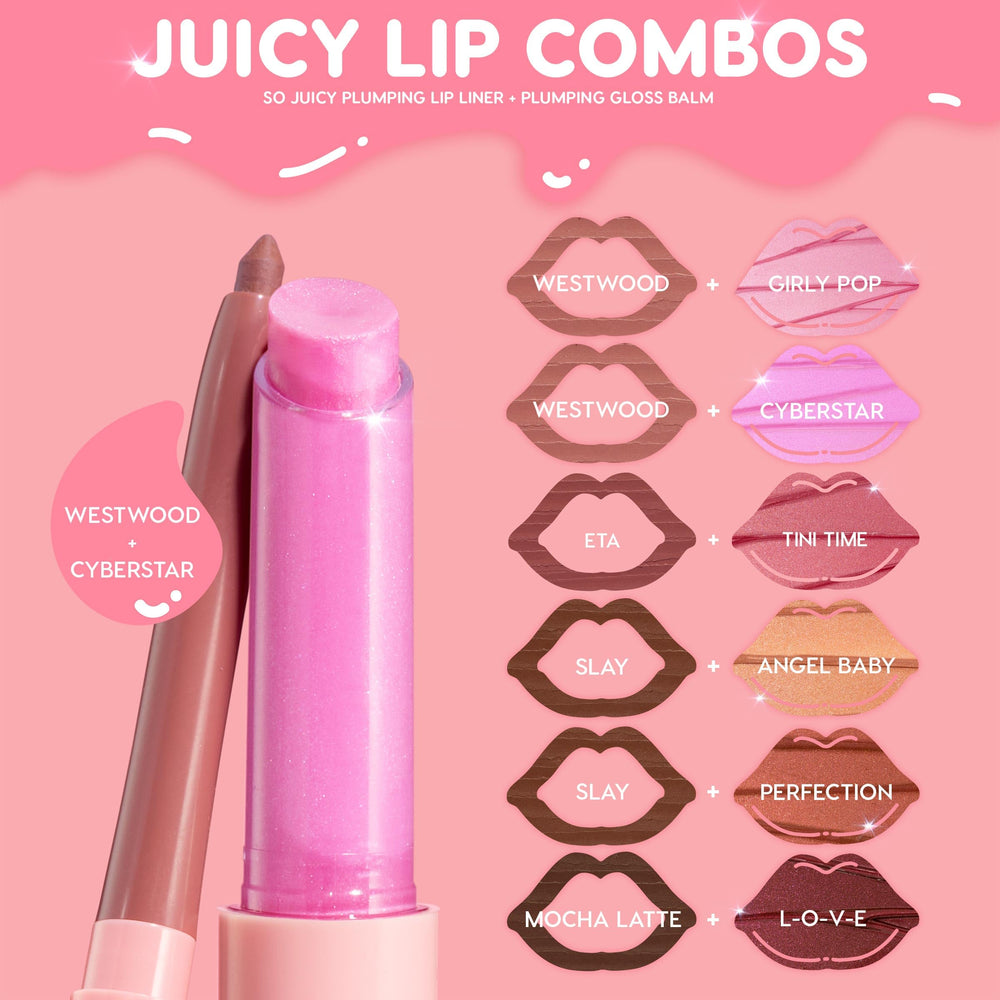 ColourPop So Juicy Gloss Balm non-sticky formula stays comfortable all day.