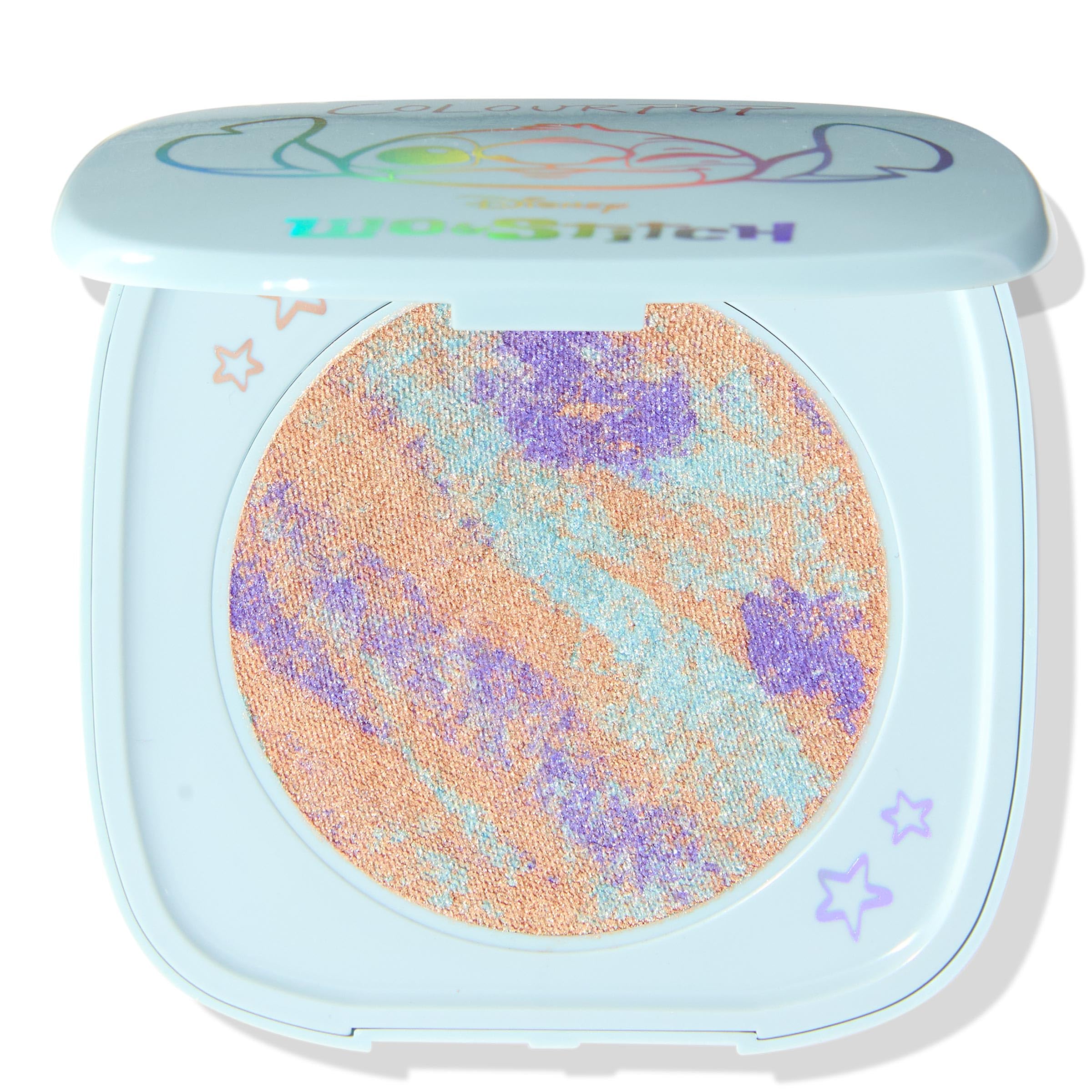 ColourPop Stitch Ohana Highlighter cap closeup for weightless glow