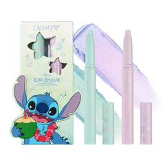 ColourPop Stitch Shadow Stix duo packaging on display for quick glam touch-ups