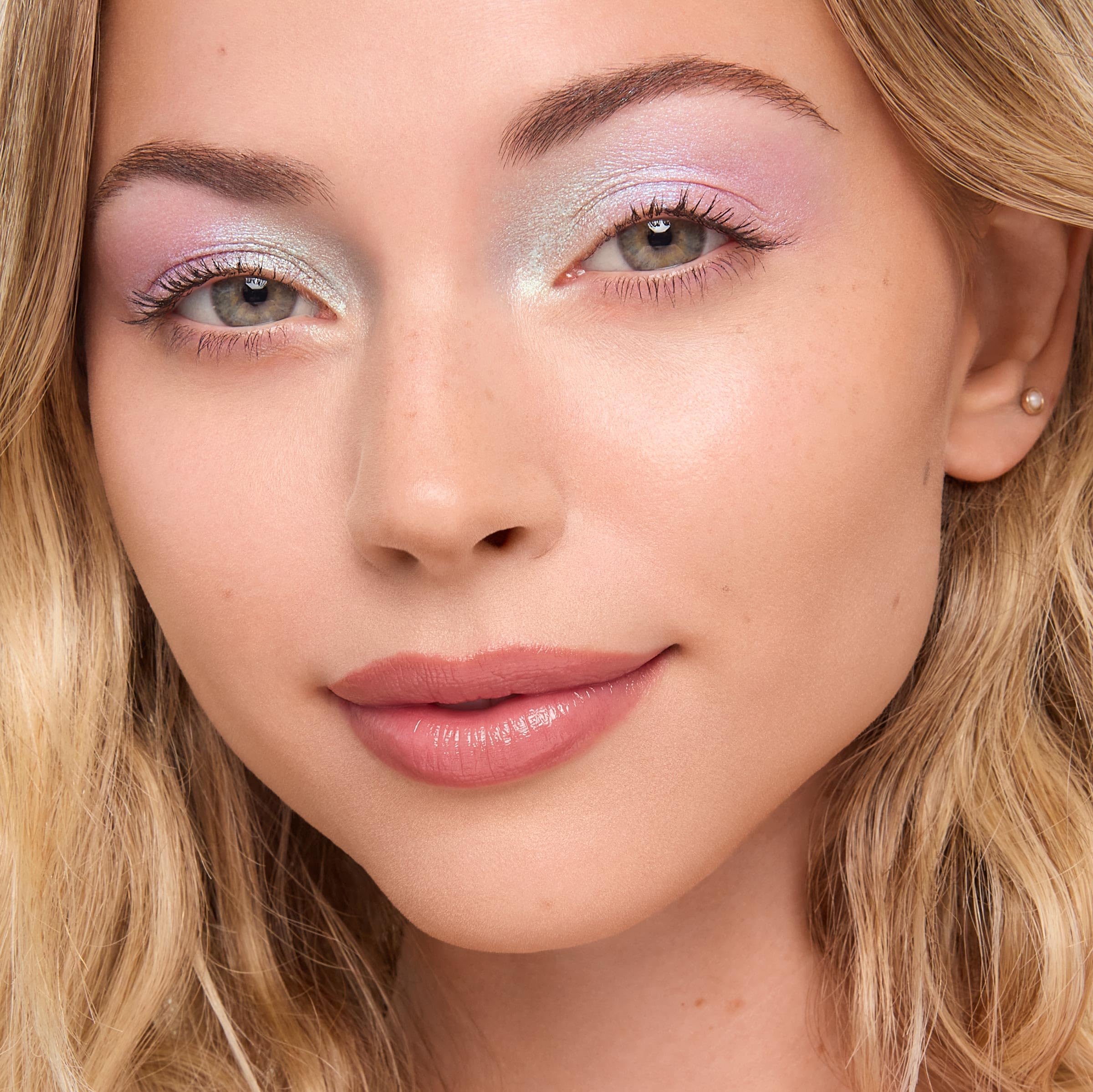 ColourPop Stitch Shadow Stix He's All Yours swatch shows pink-blue shift