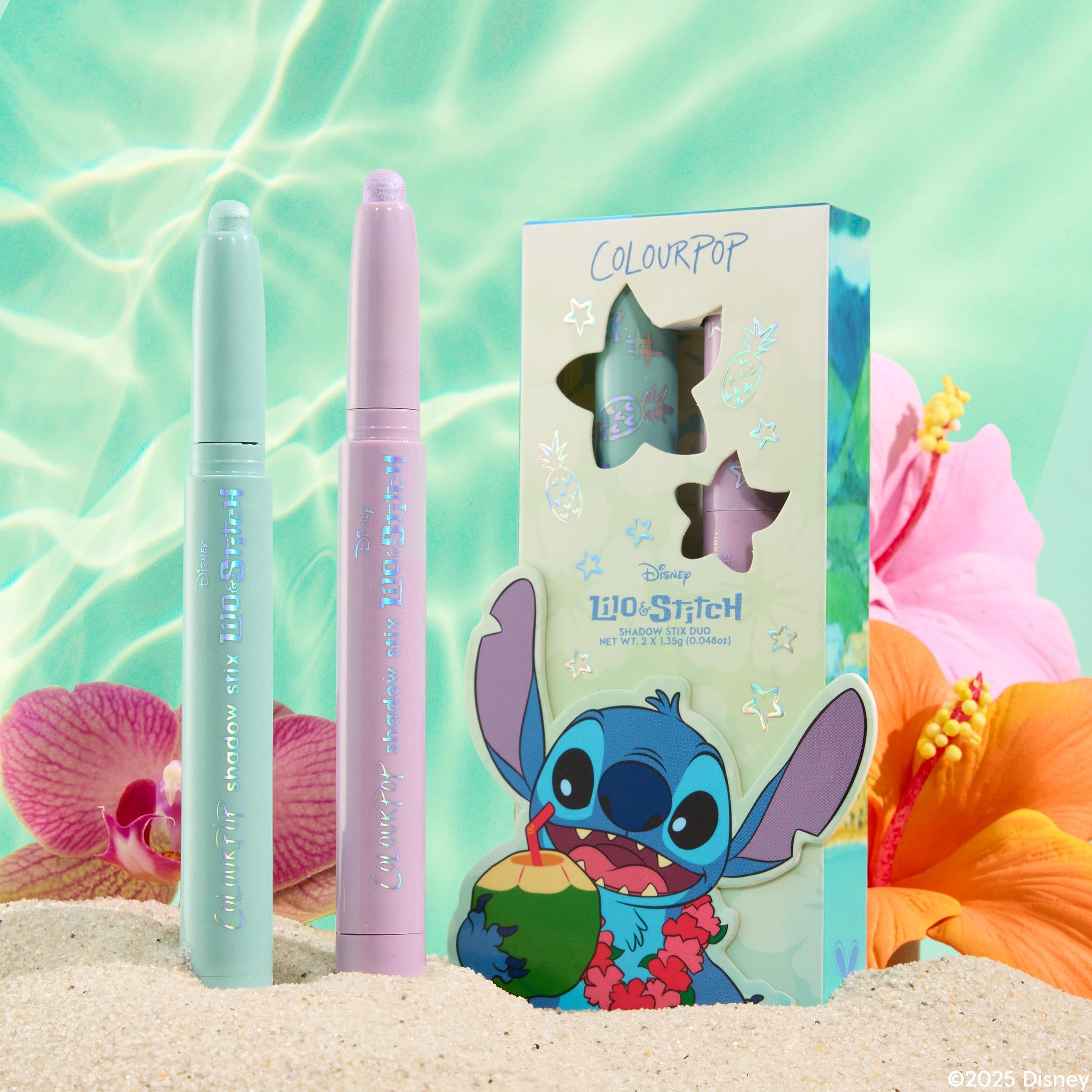 ColourPop Stitch Shadow Stix vegan cruelty-free formula shown in hand