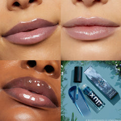 ColourPop Twilight Lux Lip Oil application shot highlights easy swipe-on shine.