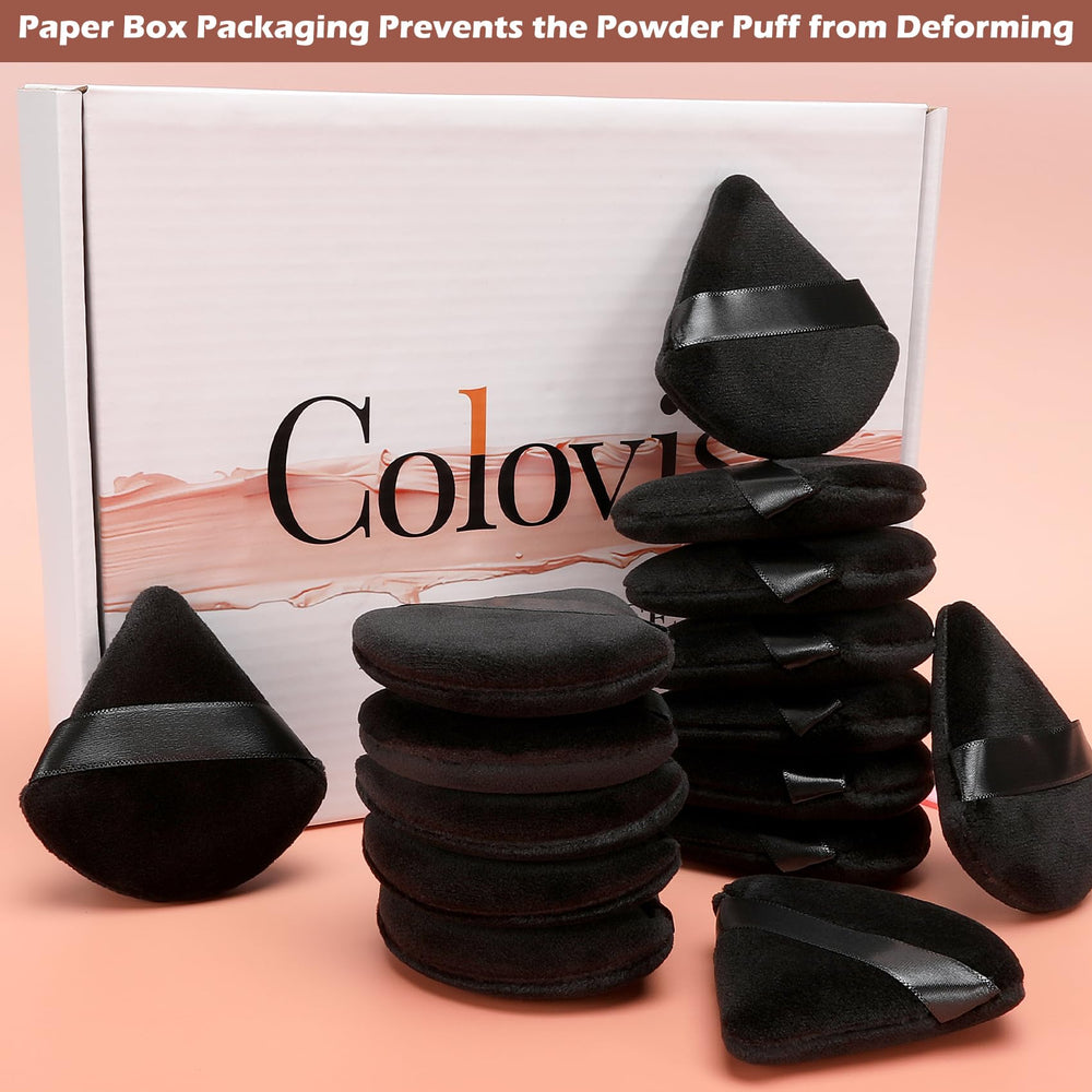 Colovis puff for blush and contour powder for sculpted, natural-looking definition