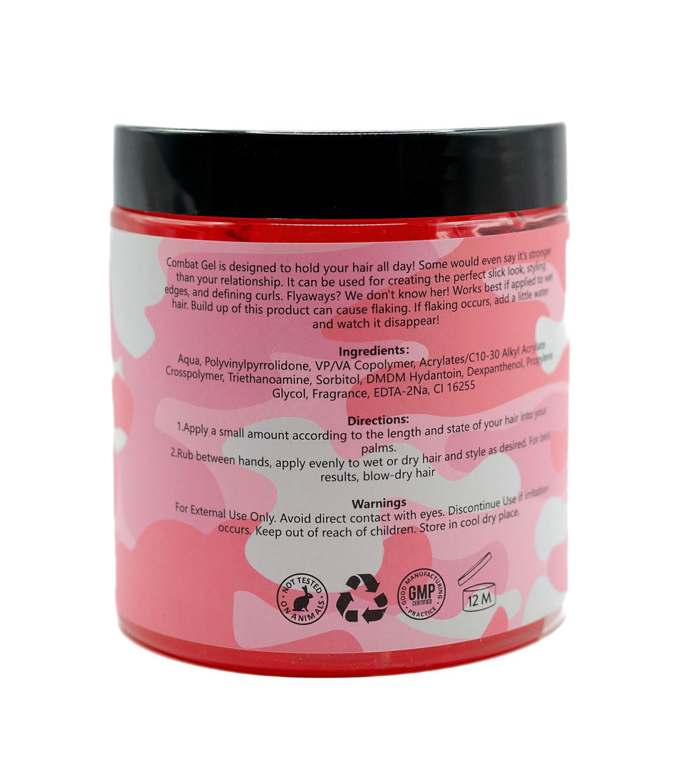 Combat Gel gloss-edges shows defined, polished finishes for neat edge control.