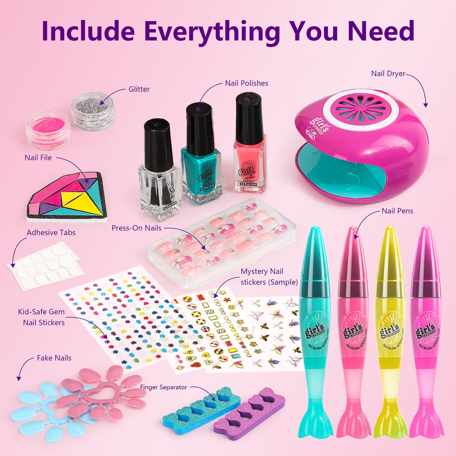 Combaybe secador de uñas compacto para secado rápido.