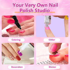 Combaybe stickers and gems for sparkling nail art sessions.