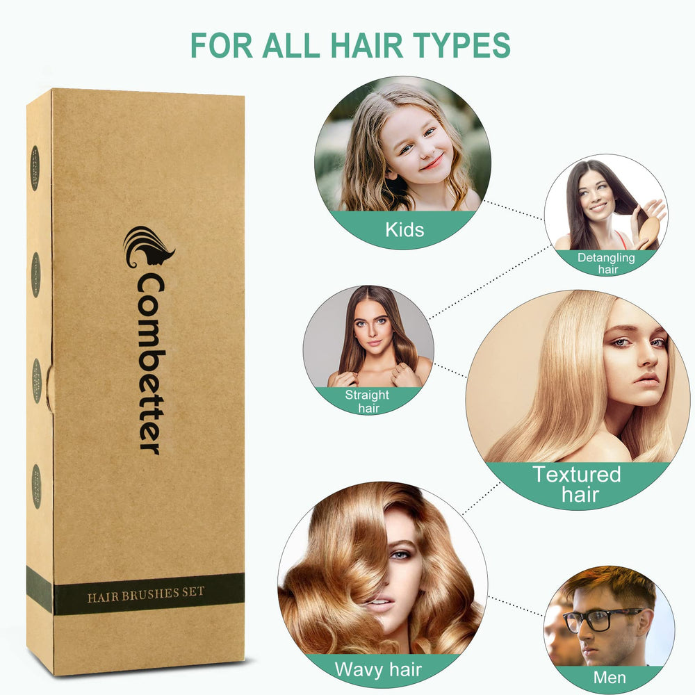Combetter Combeter set supports all hair types for daily care.