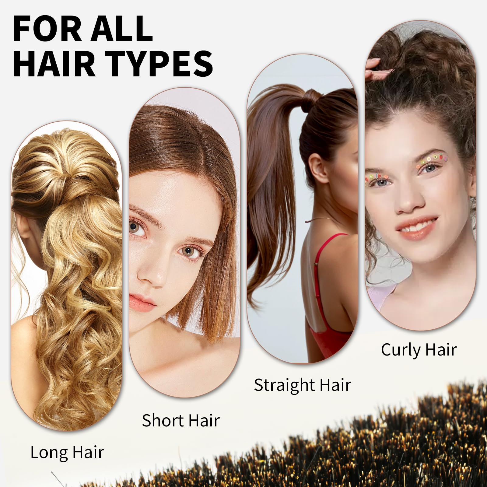 Combetter boar bristles stimulate scalp for even distribution of natural oils.