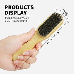 Combetter Slick Back Brush bamboo base detail highlighting eco-friendly design