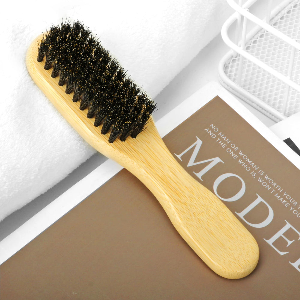 Combetter Slick Back Brush ponytail shot shows versatile styling options
