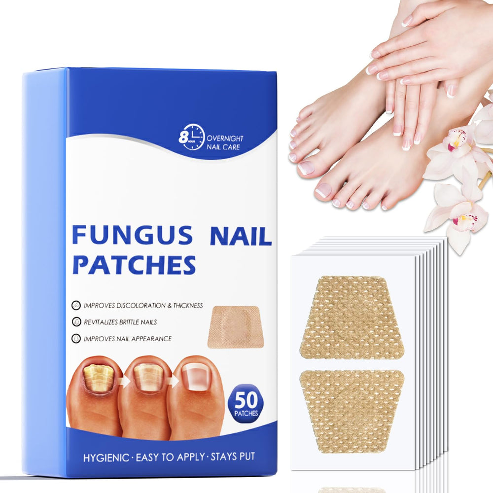 Parche Comfort hongo en uñas aplicado durante la noche para cuidado continuo.