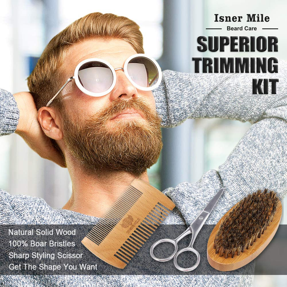 Comfy Mate beard scissors for trimming stray hairs and clean lines.