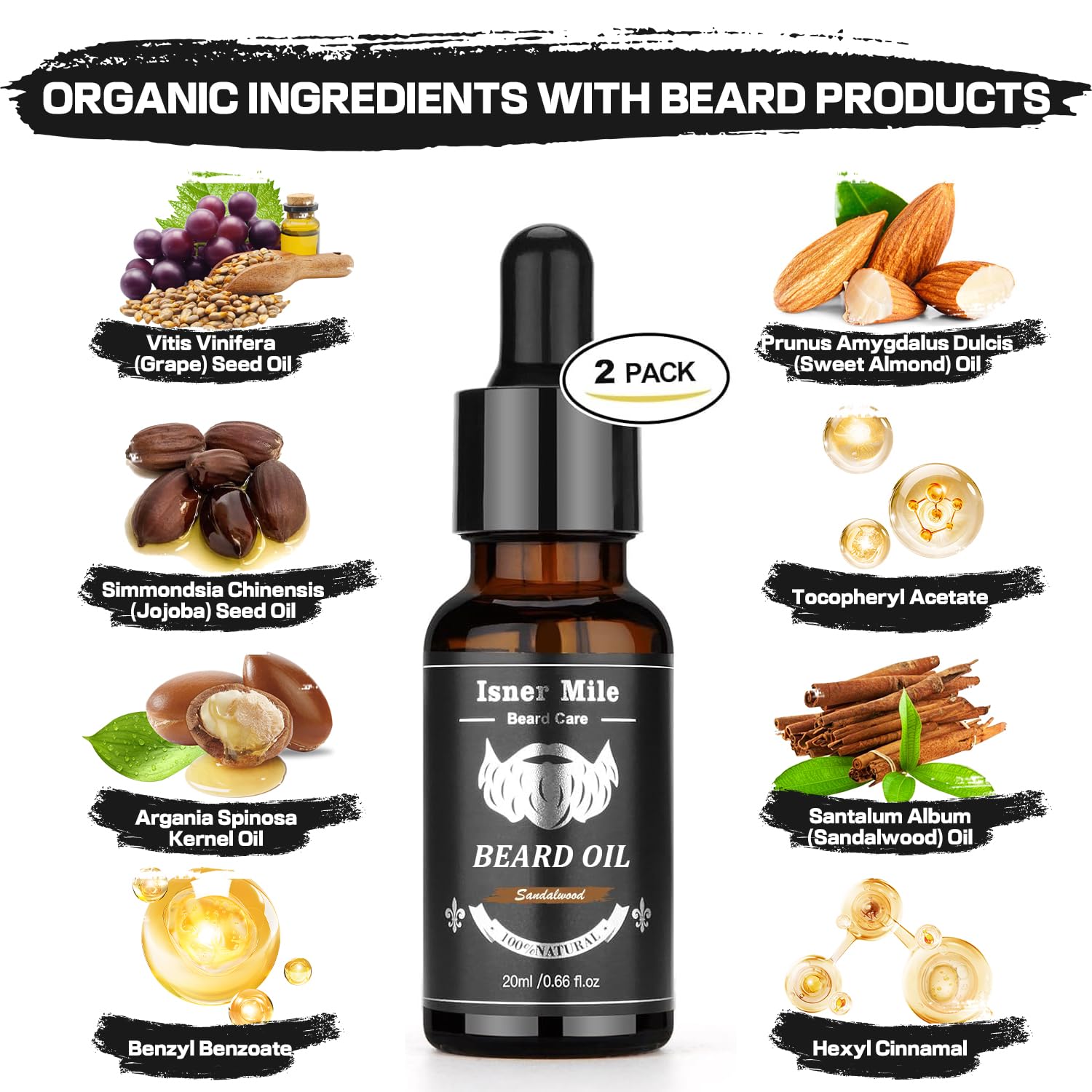 Beard shampoo and conditioner cleanse and soften beard