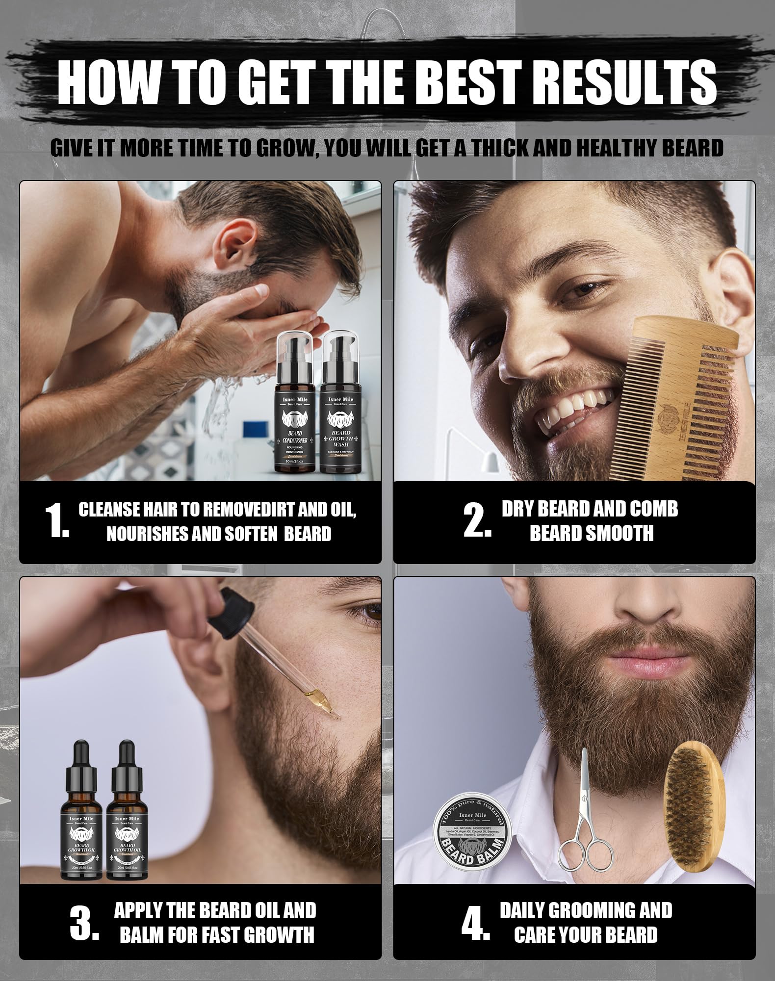 Grooming tools—brush, comb, scissors—for styling