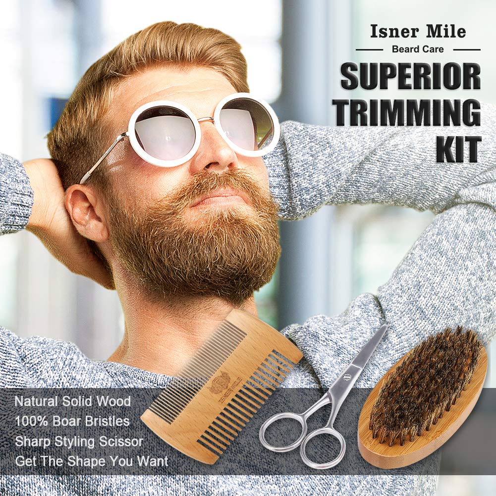 Comfy Mate Isner Mile wooden comb supports detangling and healthy beard flow