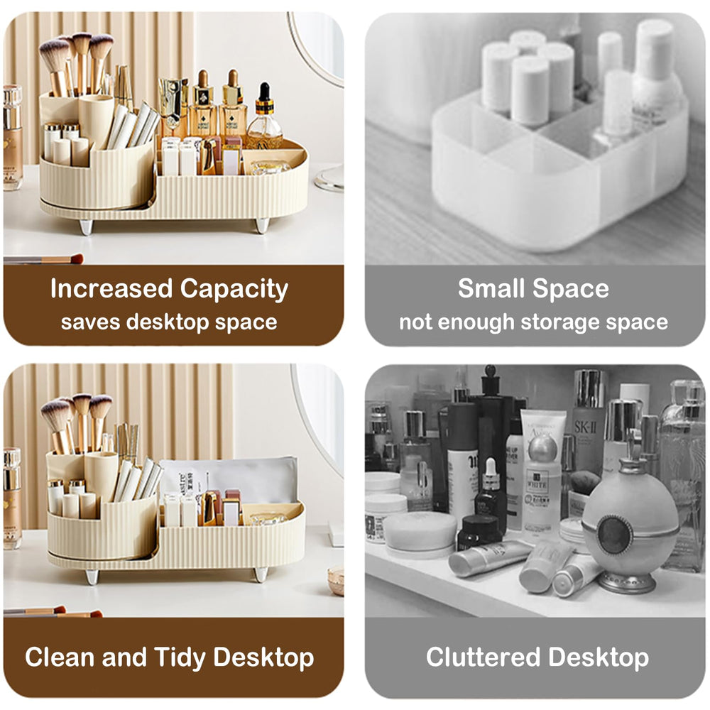 COMFYROOM PET+ABS material highlights durable, smooth-edged vanity storage