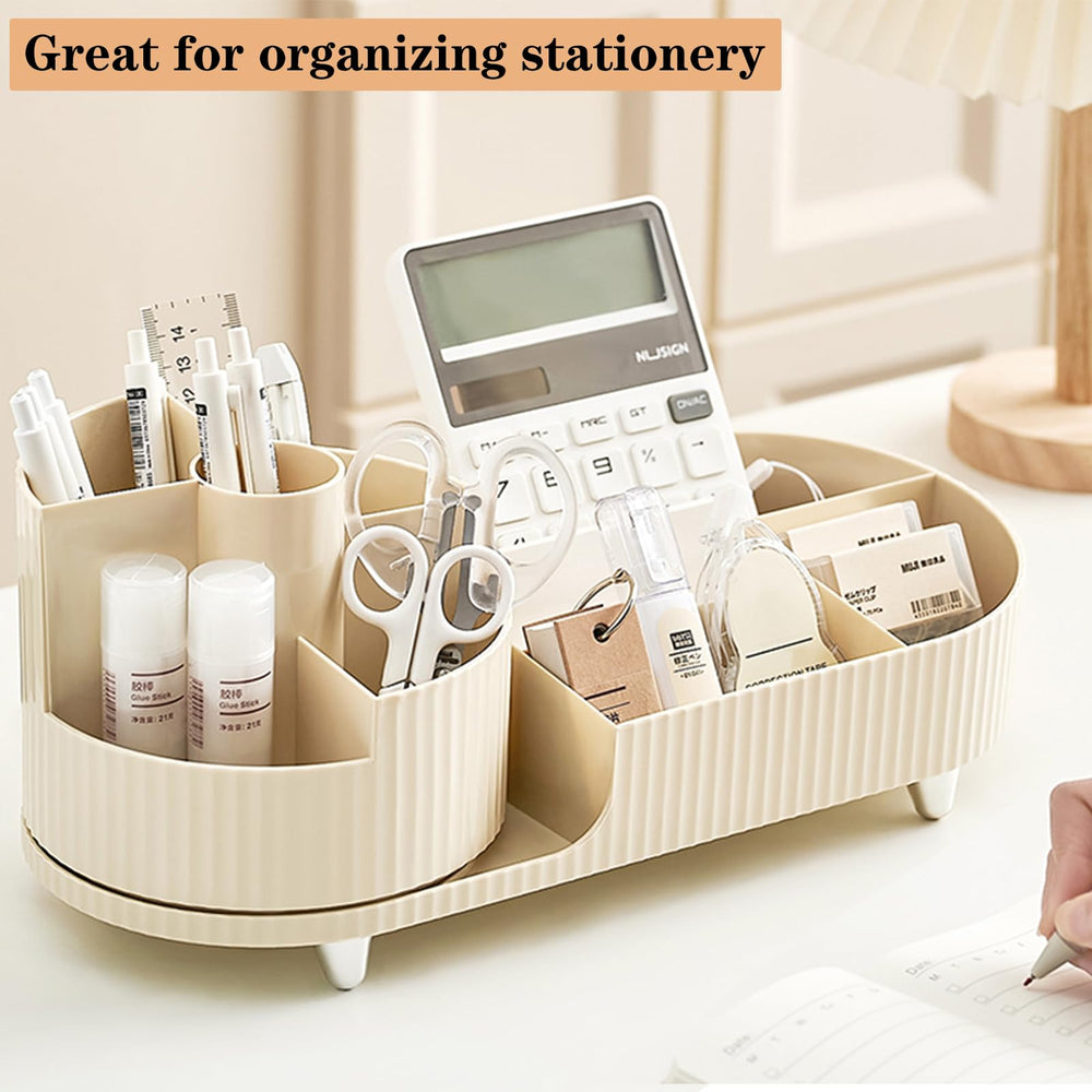 COMFYROOM two-area design organizes brushes and cosmetics in a single unit