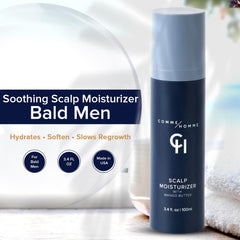 Comme Homme aloe leaf juice hydration boosts scalp softness and comfort.