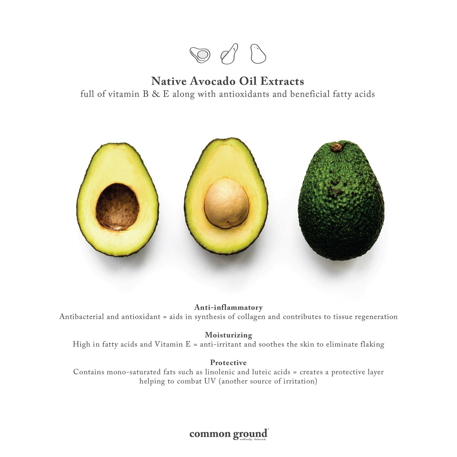 common ground hand wash foaming lather showcases gentle cleansing with avocado oil benefits.
