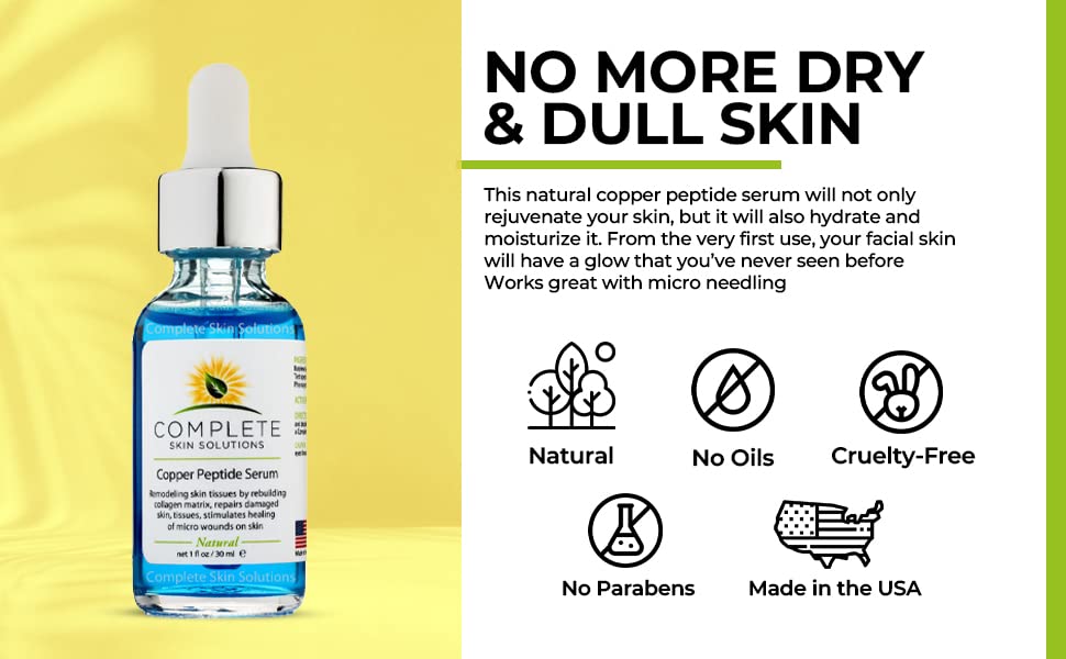 Complete Skin Solutions serum in hand — slim bottle for on-the-go hydration