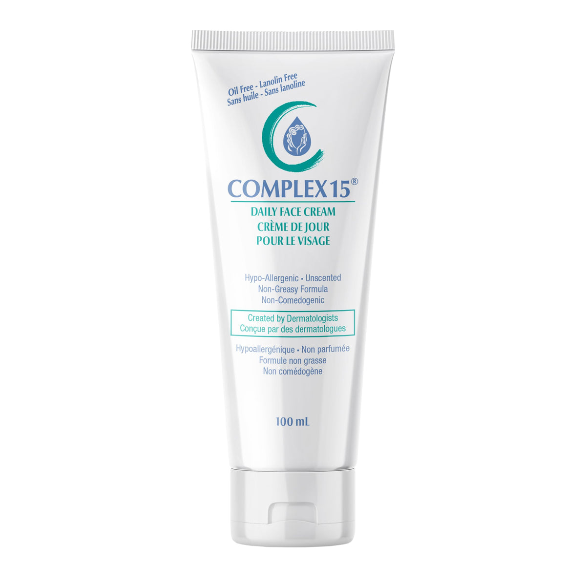 Complex 15 Daily Face Cream packaging shows premium jar for everyday hydration.