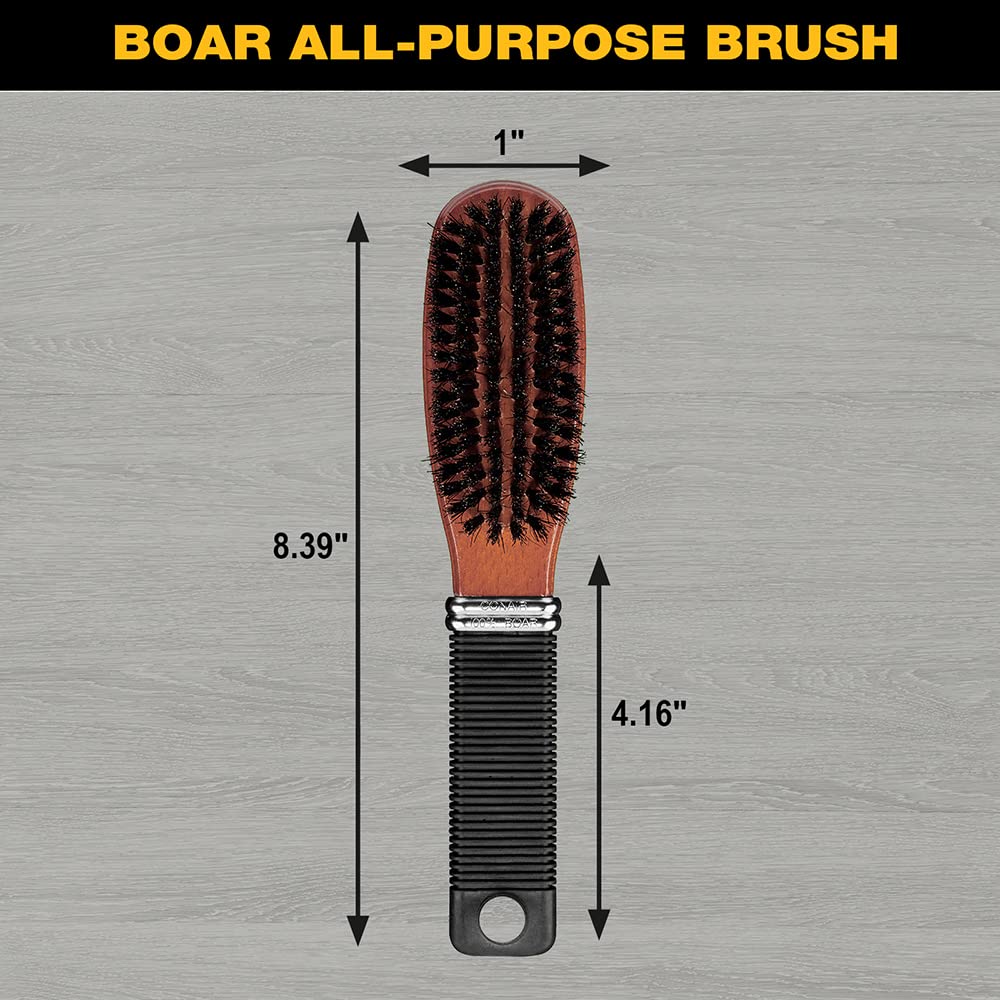 Conair All-Purpose Boar Bristle Hairbrush ideal for short to medium hair textures