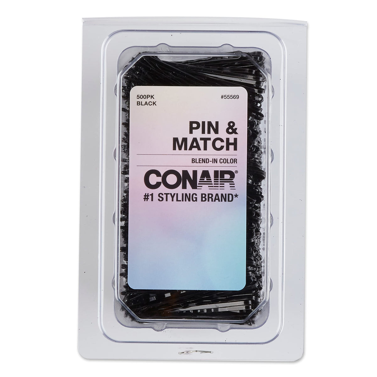 Conair bobby pins 500-pack in storage tub demonstrate secure hold for updos