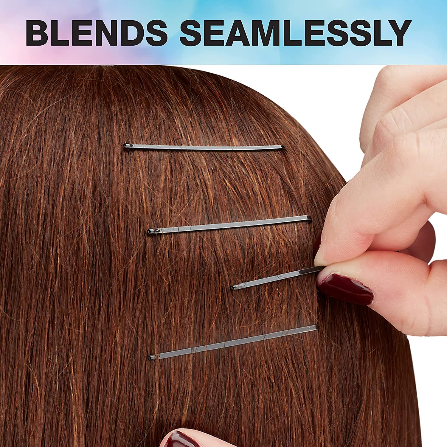 Conair bobby pins in black blend with hair shades for seamless styling