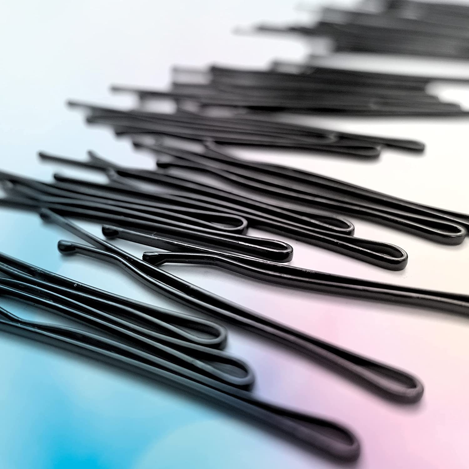 Conair bobby pins in use for an updo example with no-slip hold