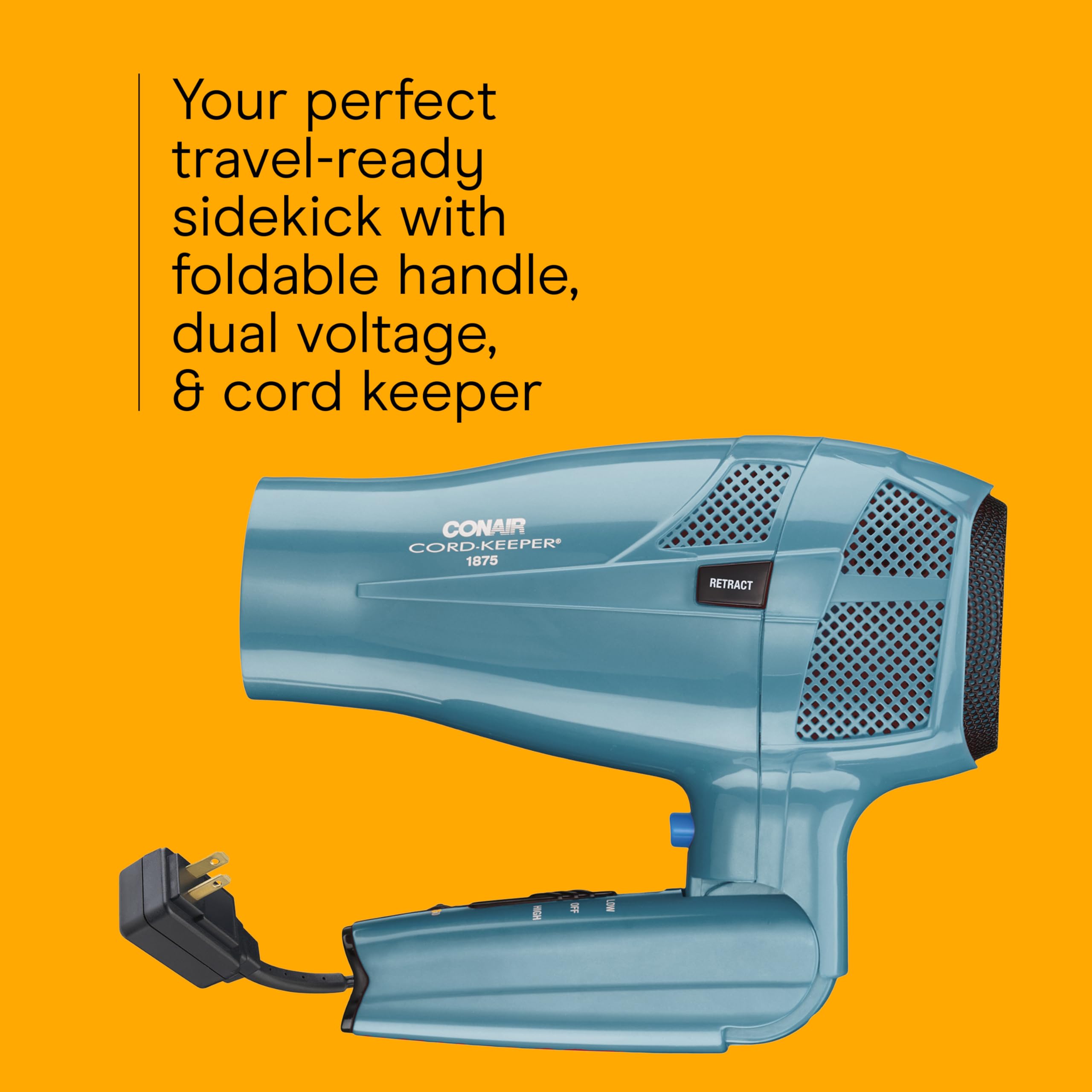 Conair Cord-Keeper Dryer ionic-conditioning delivers smoother, shinier results.
