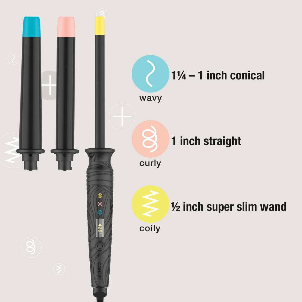 Conair Curl Collective one-inch barrel for smooth waves and easy styling