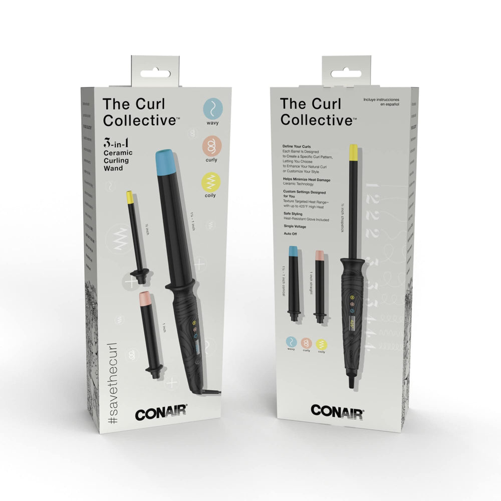 Conair Curl Collective ionic technology reduces frizz for sleek results