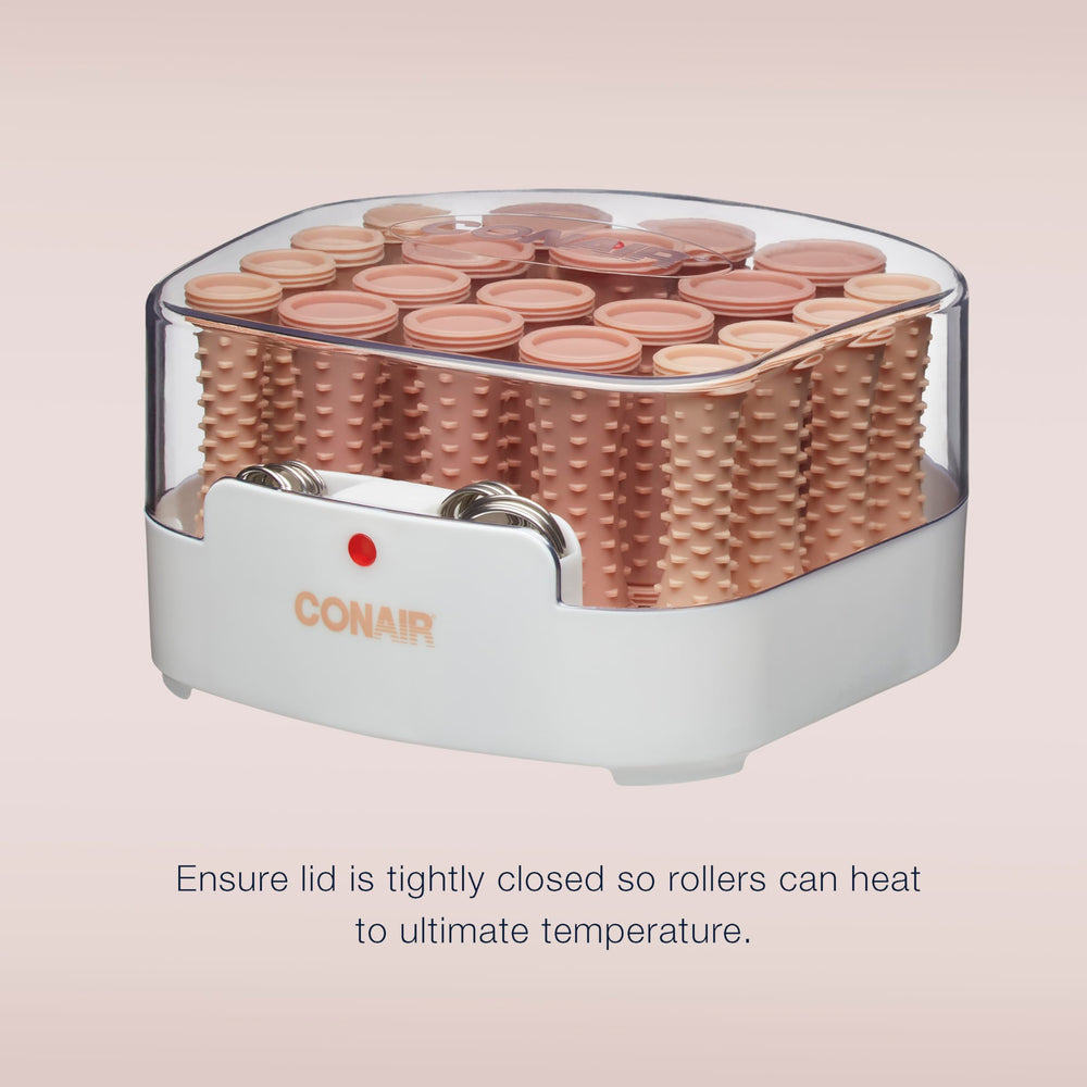 Conair HairSetter compact rollers one-half-inch for tight curls.