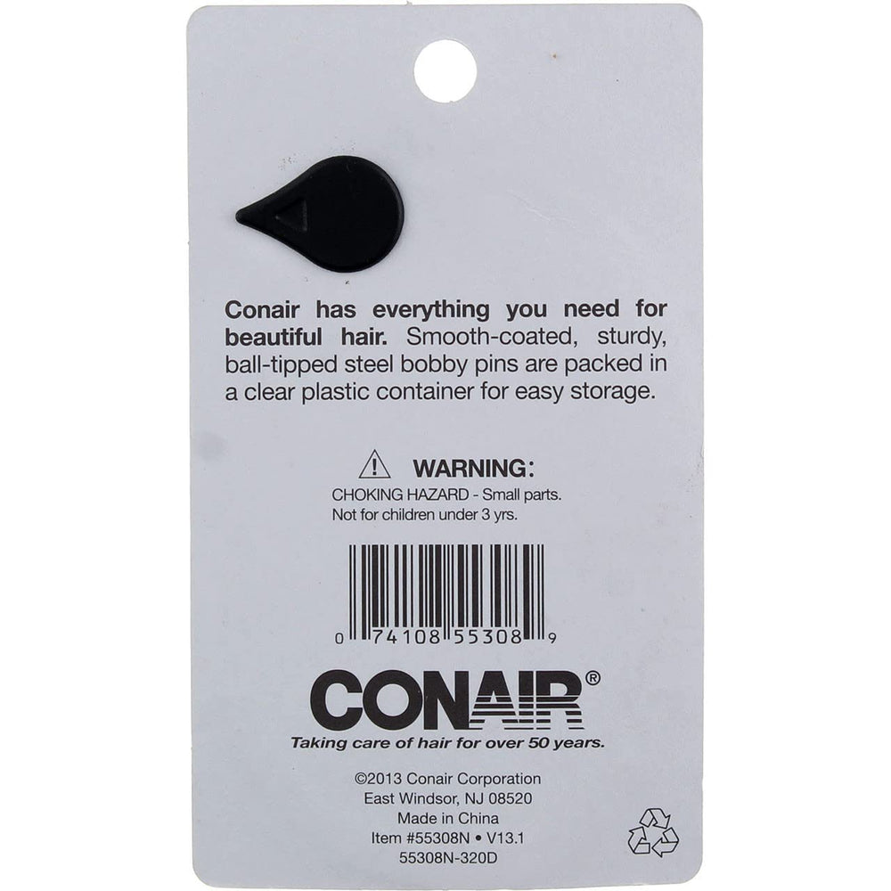 Conair horquillas bronce 75pzs, empaque transparente para organización diaria