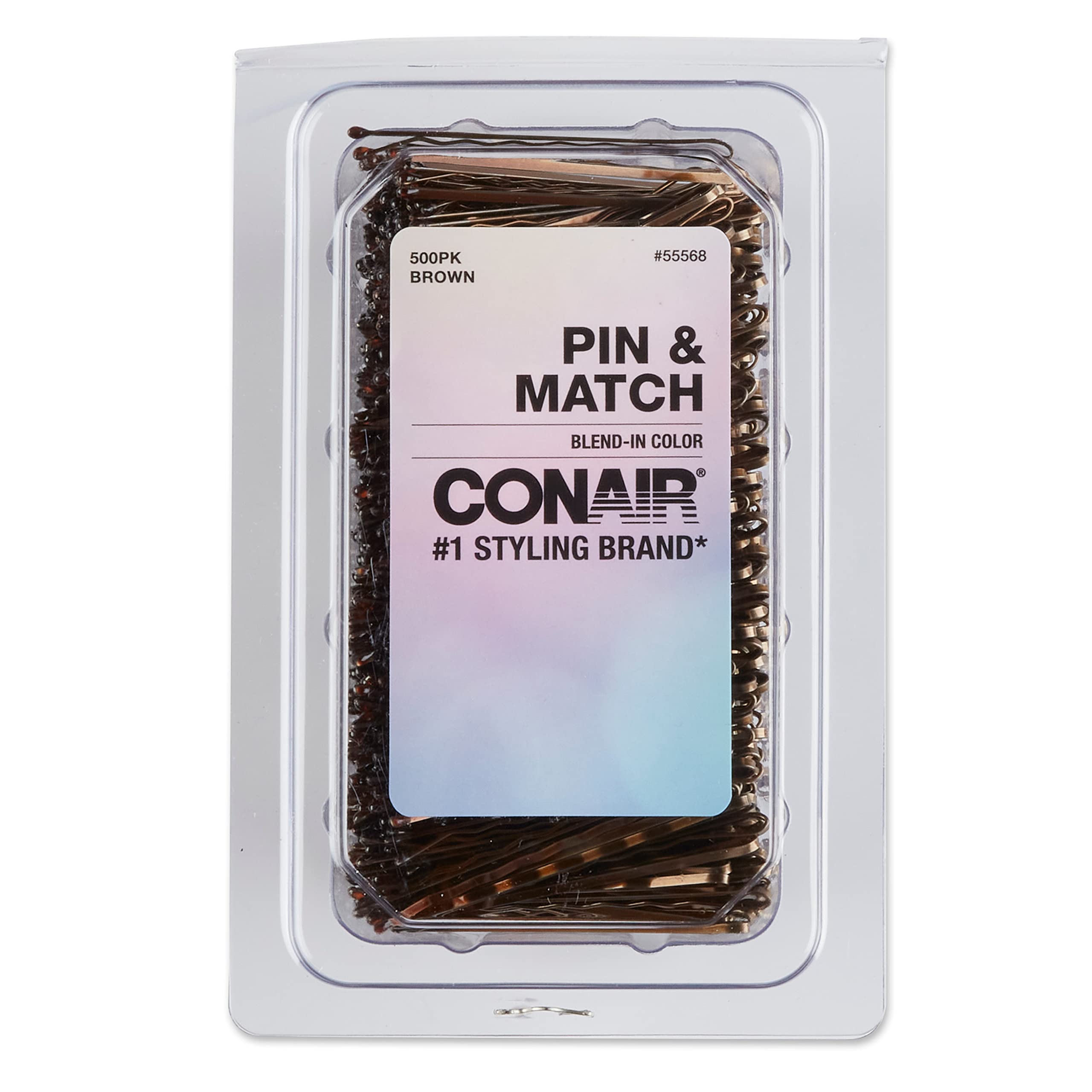 Conair Horquillas para Cabello en tubo de almacenamiento para peinados rápidos