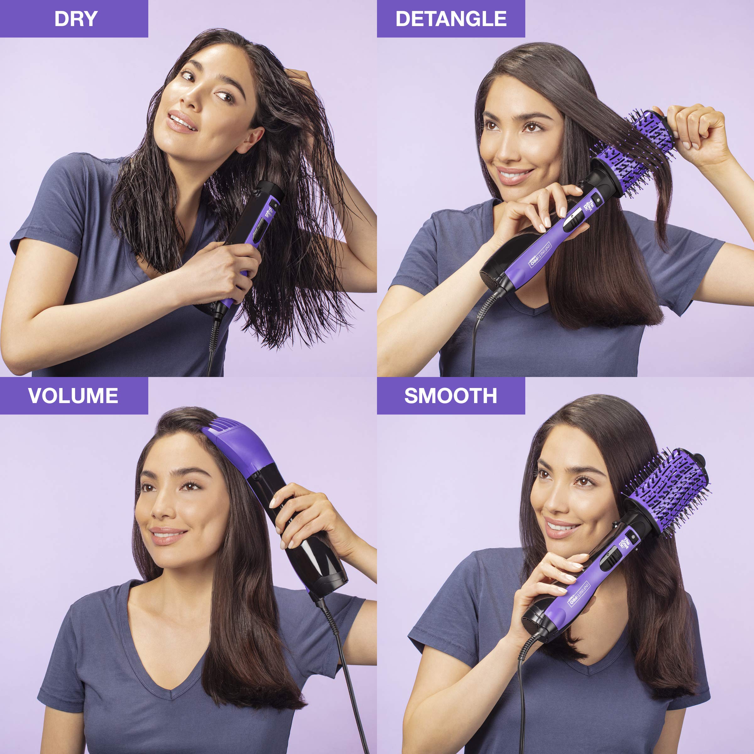 Conair INFINITIPRO dries quickly with two heat settings and a cool shot.