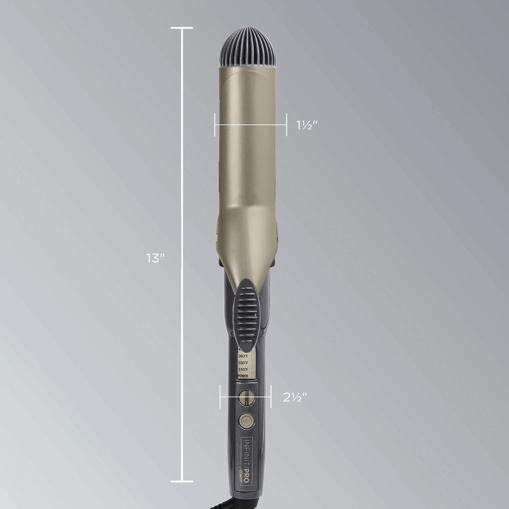 Conair InfinitiPro 30-second heat-up demonstrates quick styling readiness.