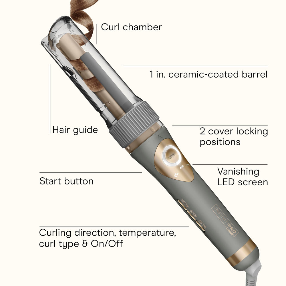 Conair INFINITI PRO Curl Secret offers three curl types for versatility