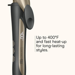 Conair Infiniti Pro shows quick 30-second heat-up for fast styling.