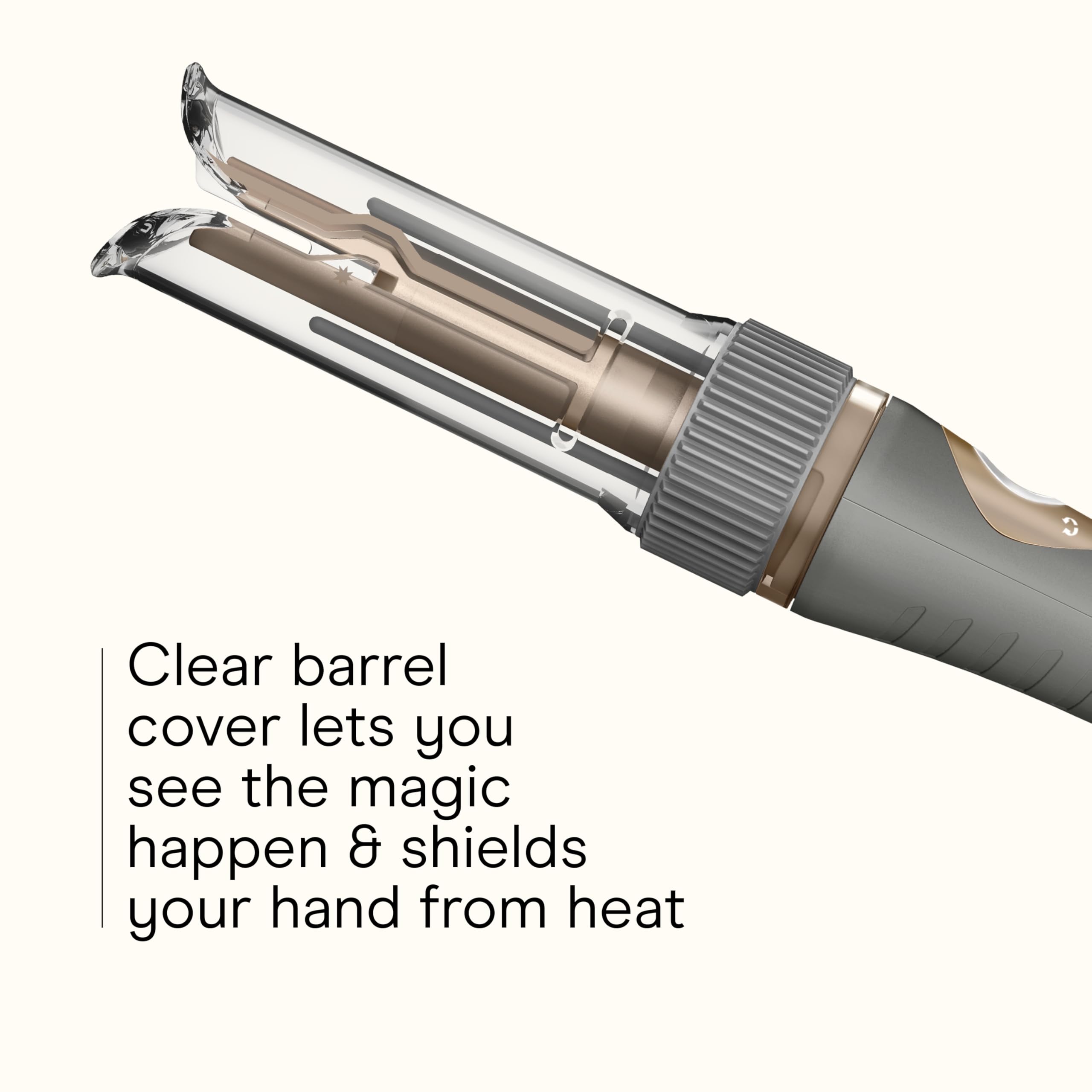 Conair INFINITI PRO Curl Secret uses ceramic heat up to 410°F for glossy curls