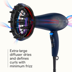 Conair InfinitiPRO with ceramic heat for gentle infrared drying and reduced damage.