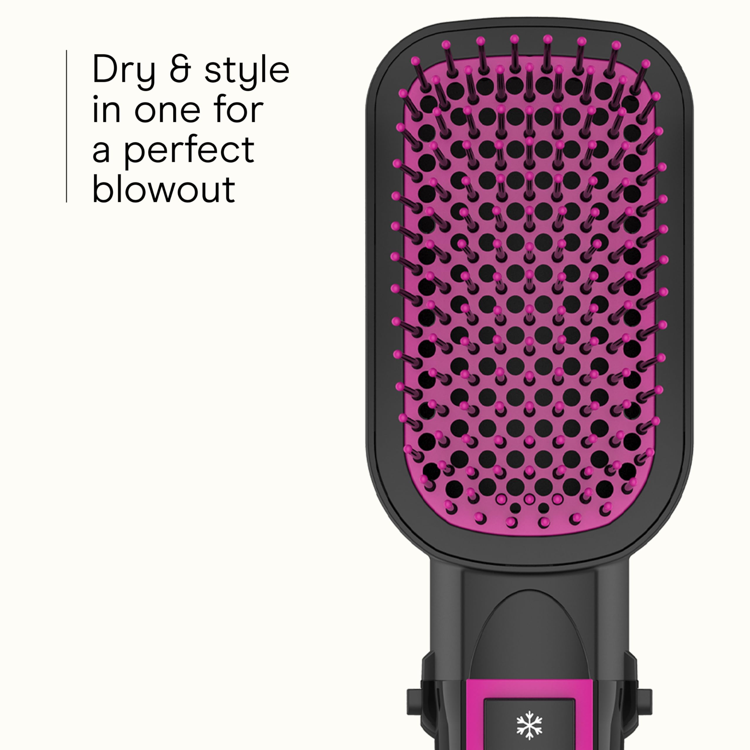 Conair Infiniti Pro cool shot feature sets styles quickly without heat damage.