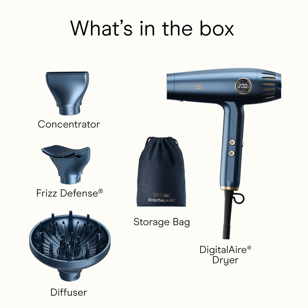 Conair Infiniti PRO DigitalAIRE 2.0 travel-ready with worldwide voltage support