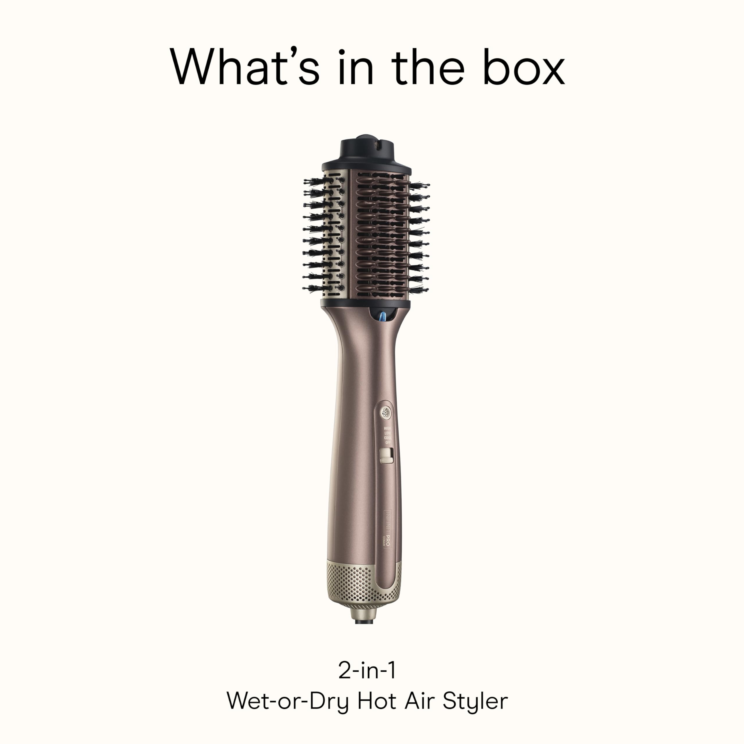 Ergonomic design provides comfortable handling for longer styling sessions.