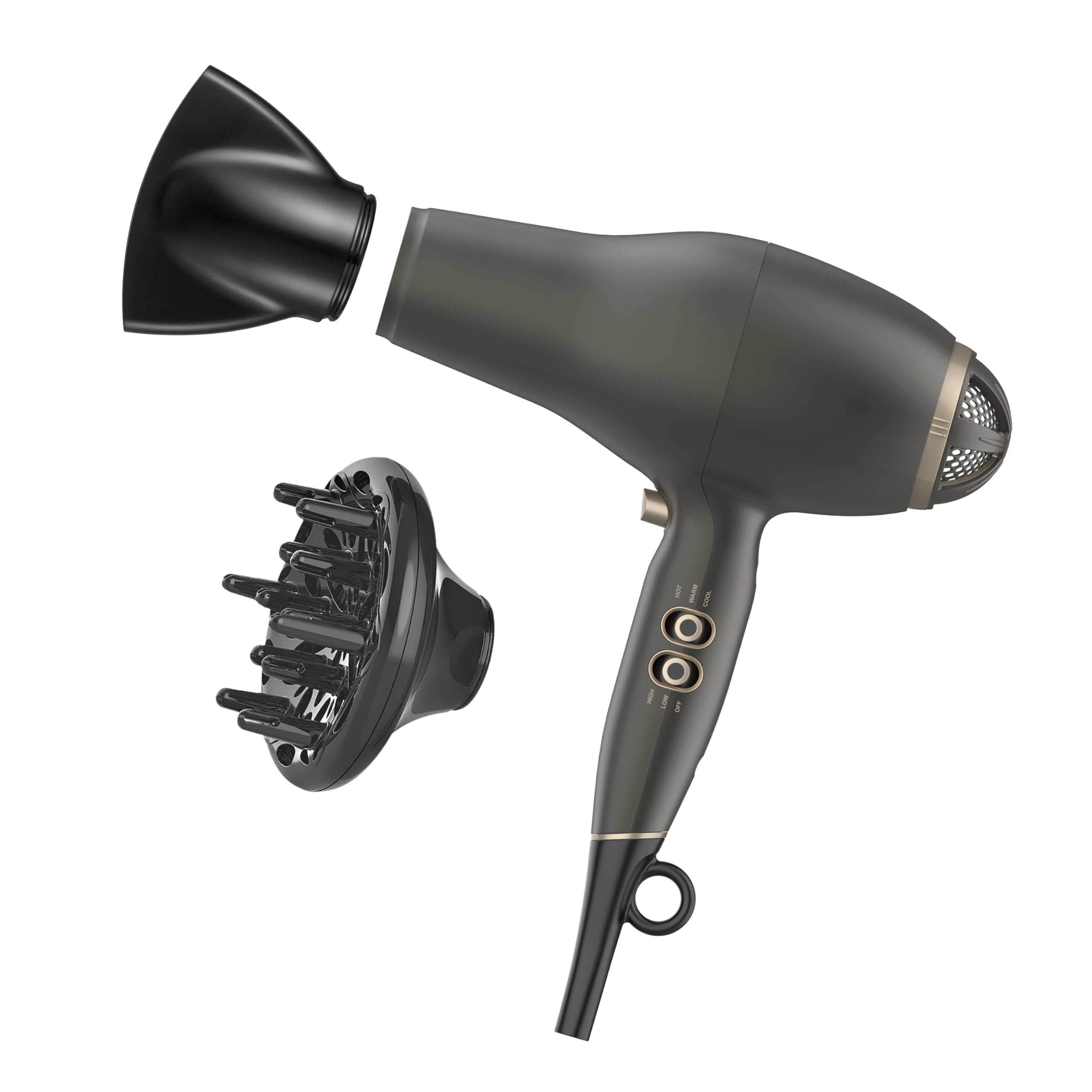 Conair Infiniti Pro FloMotion Pro dryer front view for powerful styling at home.