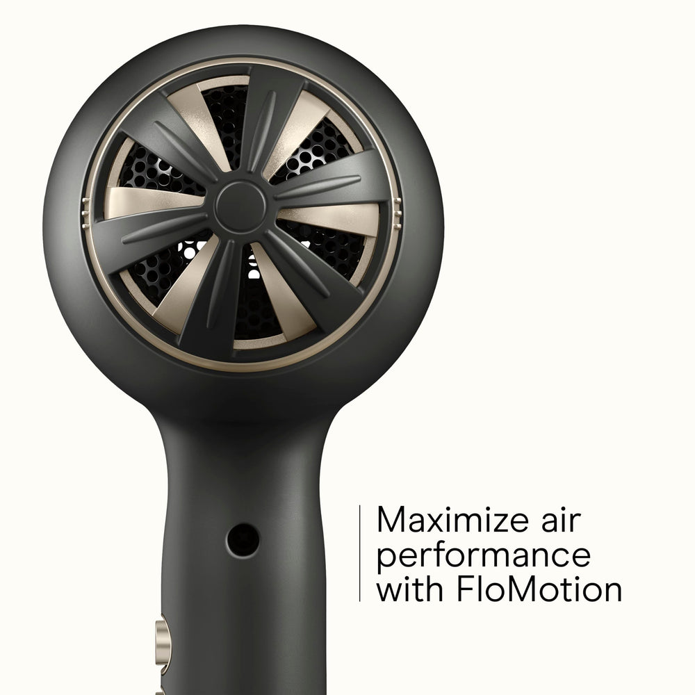 Conair Infiniti Pro FloMotion Pro dryer with concentrator for precise, sleek finishes.